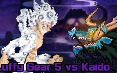 Luffy gear5 vs Kaido Dragon