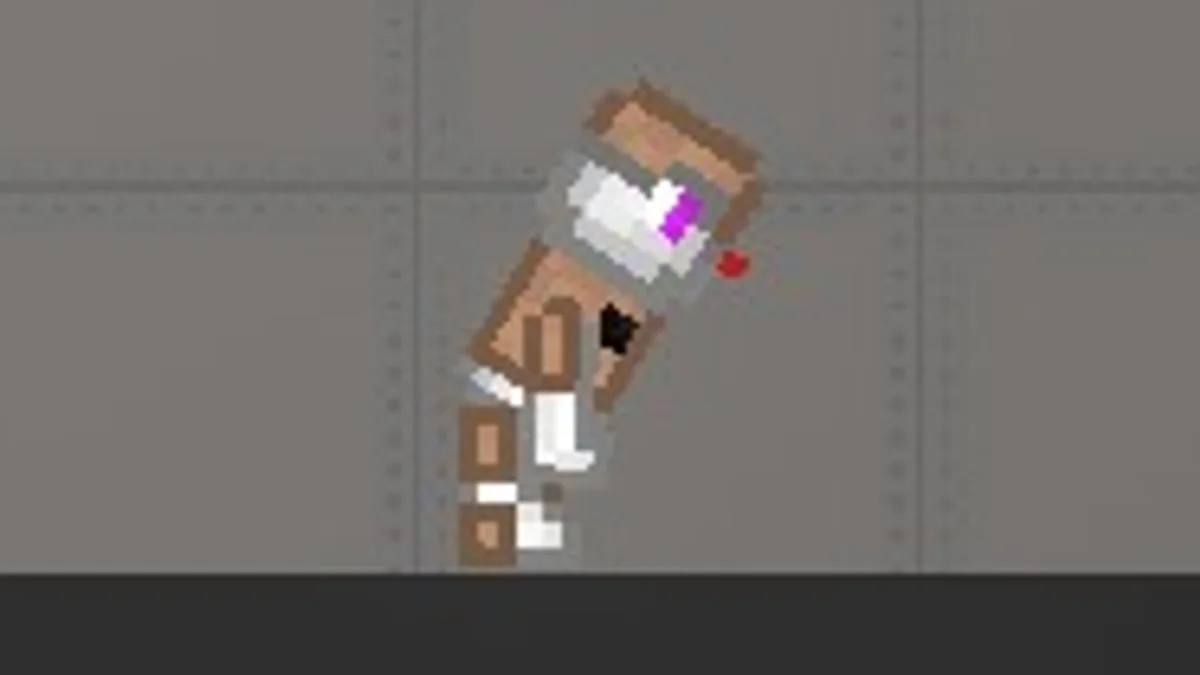 Melon Sandbox gameplay close-up showing B Baby from the Animatronics Pack FNAF 5 listing