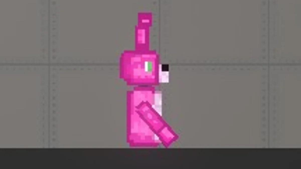 Melon Sandbox gameplay close-up showing Bonnet from the Animatronics Pack FNAF 5 listing