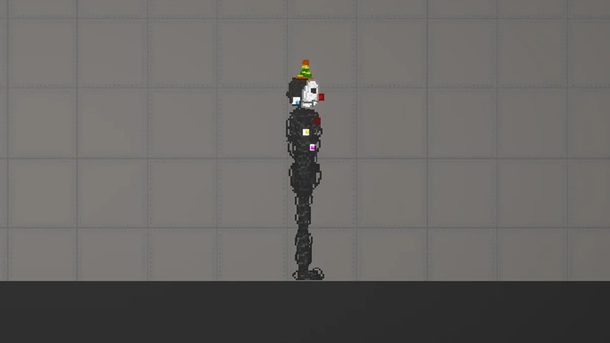 Melon Sandbox gameplay close-up showing Ennard from the Animatronics Pack FNAF 5 listing