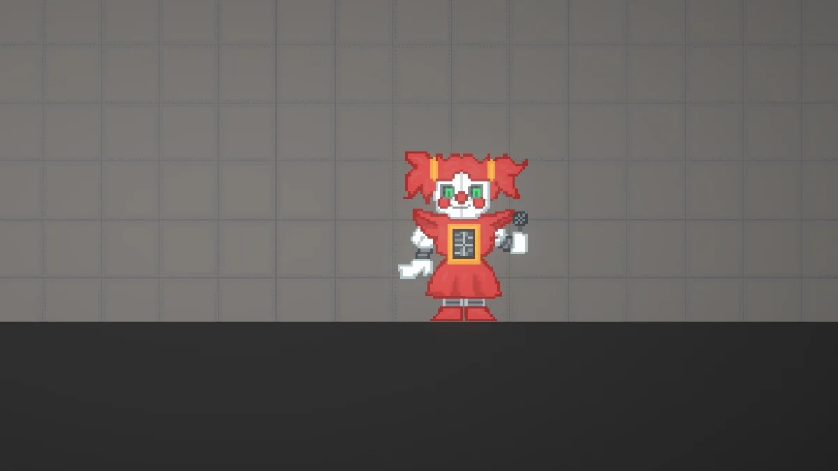Melon Sandbox gameplay close-up showing Circus Baby from the Baby FNAF 5 listing