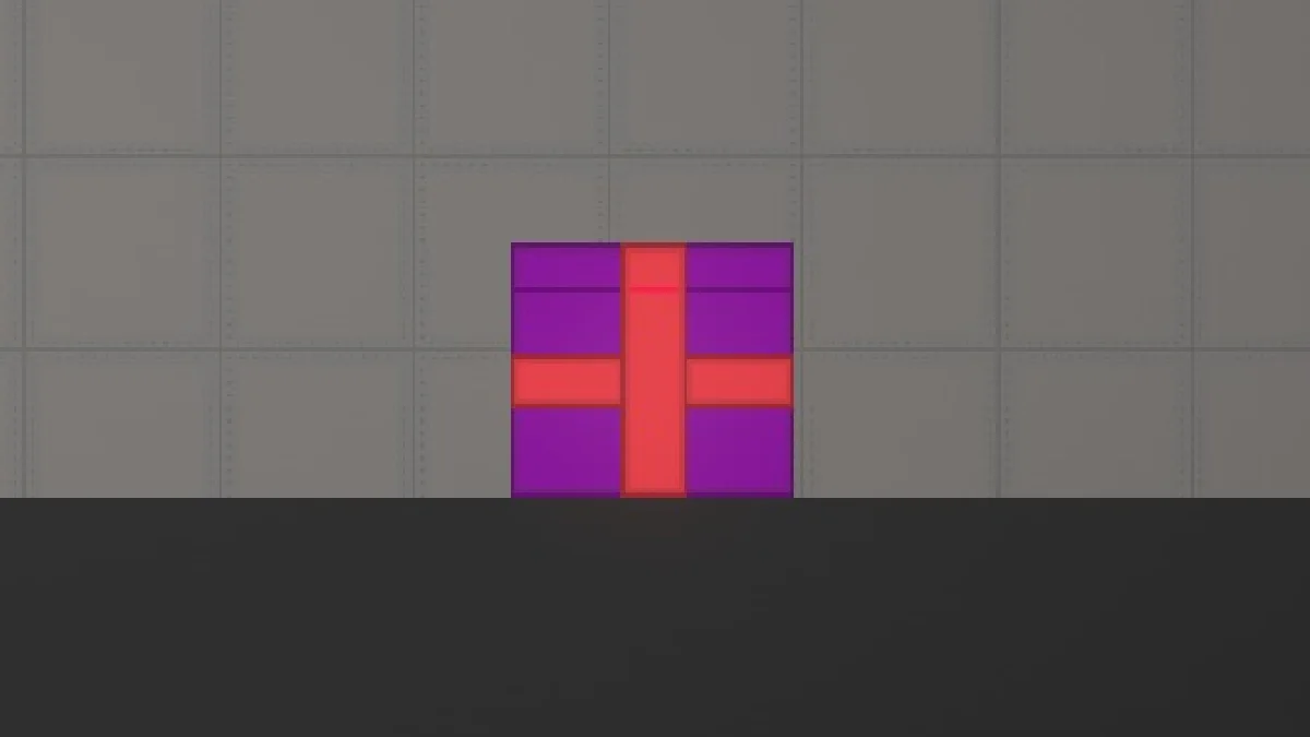Melon Sandbox gameplay close-up showing FNAF gift box 1 from the Boxes from Five Nights at Freddy’s 2 listing
