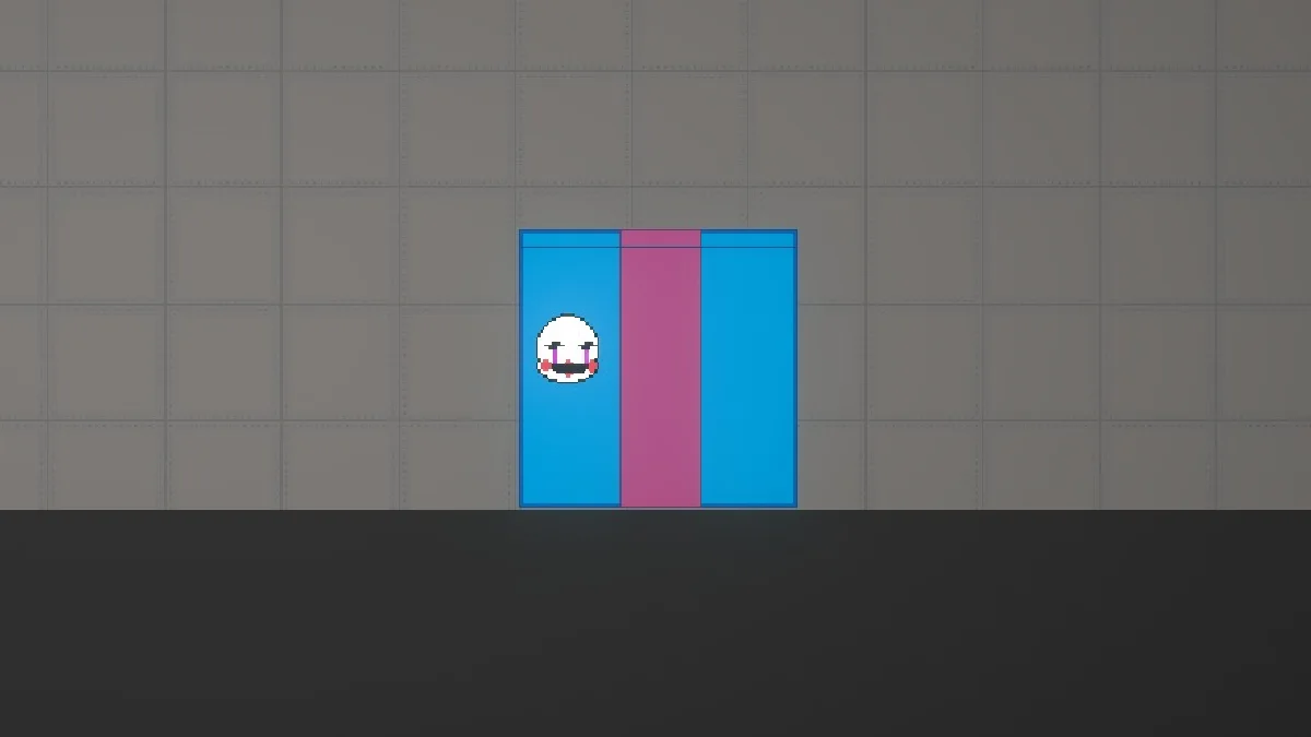 Melon Sandbox gameplay close-up showing Puppet gift box from the Boxes from Five Nights at Freddy’s 2 listing