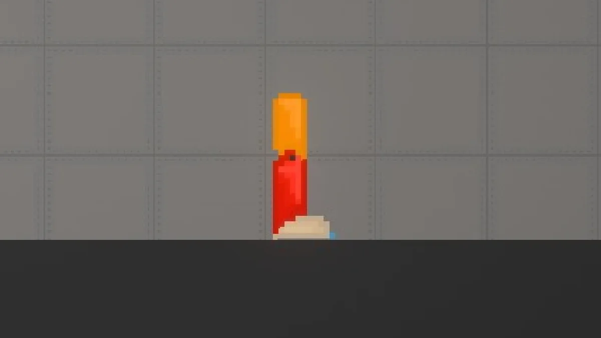 Melon Sandbox gameplay close-up showing Glam Rock Freddy Leg from the Glamrock Freddy Build (FNAF Security Breach) listing