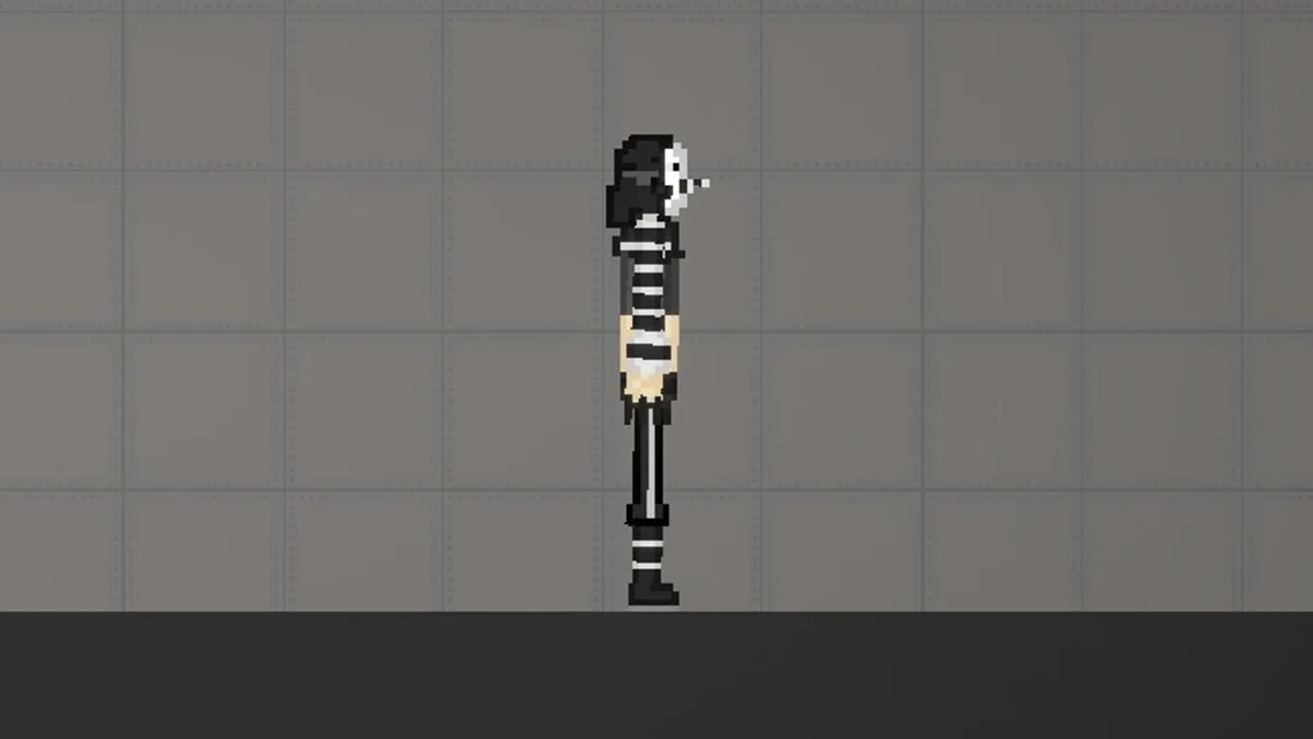 Melon Sandbox gameplay close-up showing Happy Djek from the Creepypasta(Ronussss) listing