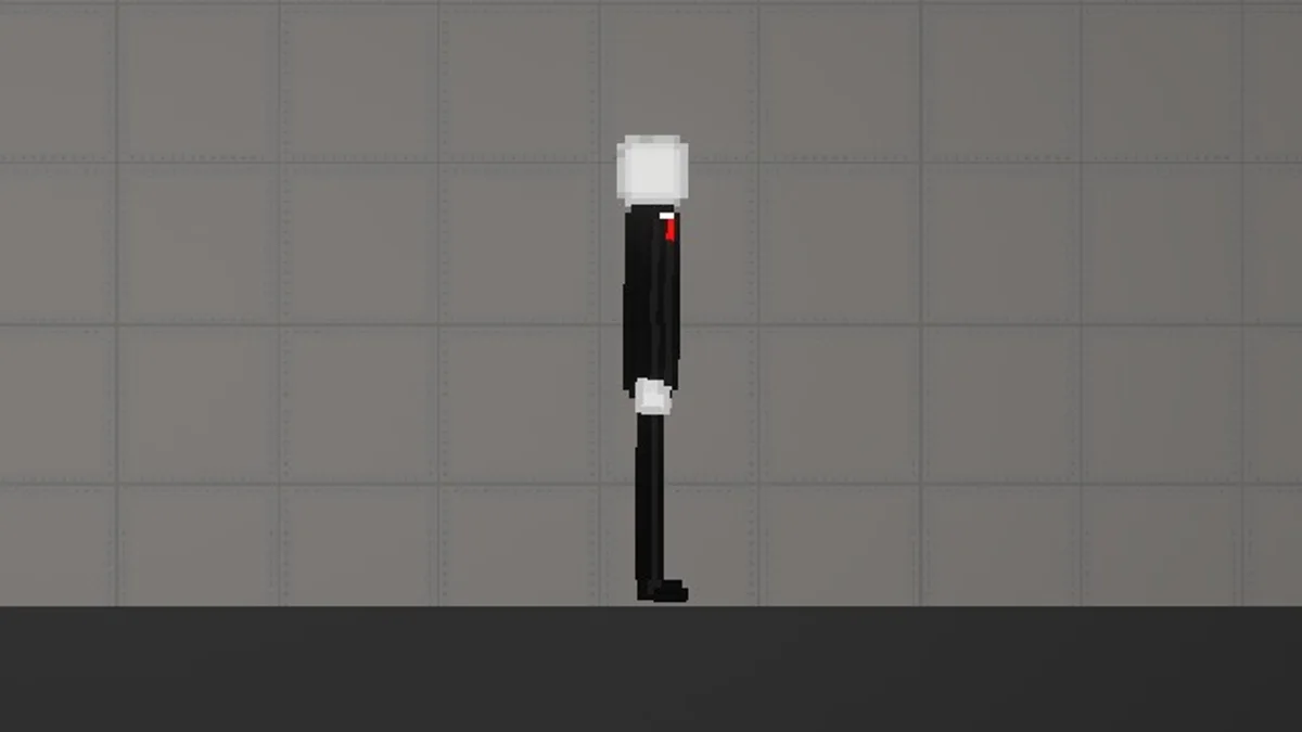 Melon Sandbox gameplay close-up showing Slenderman from the Creepypasta(Ronussss) listing