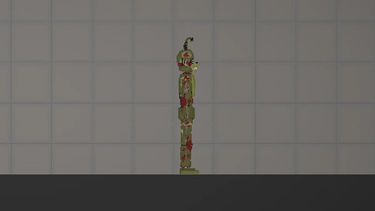 Melon Sandbox gameplay close-up showing Scraptrap from the FFPS – Freddy Fazbear’s Pizzeria Simulator listing