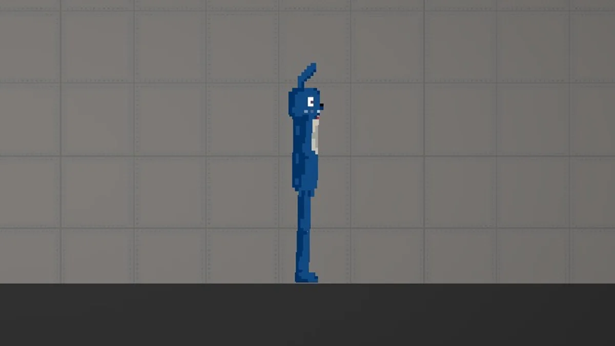 Melon Sandbox gameplay close-up showing Bonnie from the FNAF 1 Animatronics Pack listing