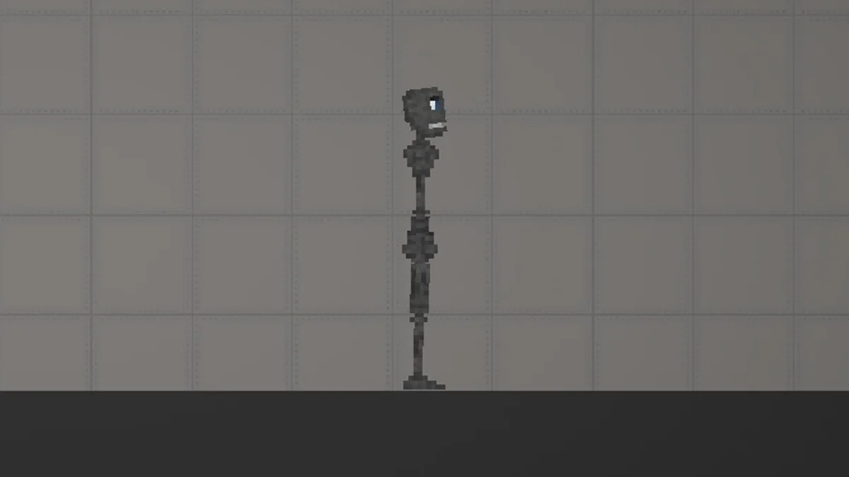 Melon Sandbox gameplay close-up showing Endo 01 from the FNAF 1 BYVixtor listing