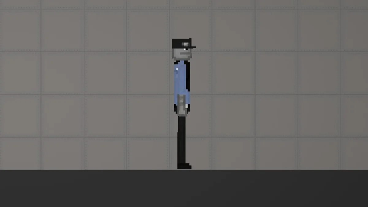 Melon Sandbox gameplay close-up showing Mike Schmidt from the FNAF 1 Modpack listing