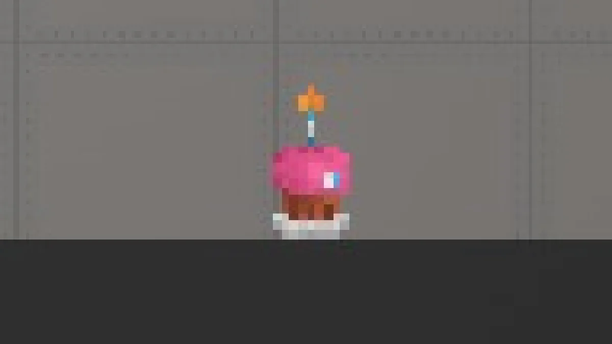 Melon Sandbox gameplay close-up showing Cupcake from the FNAF 2 Modpack listing