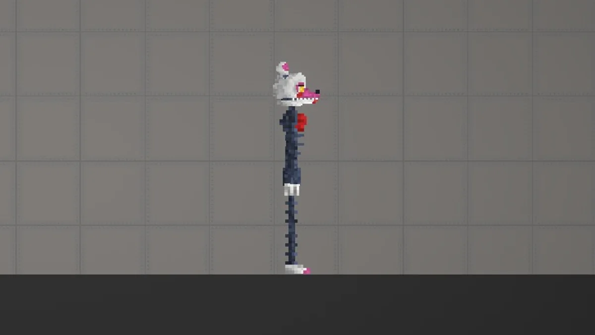 Melon Sandbox gameplay close-up showing Mangle from the FNAF 2 Modpack listing