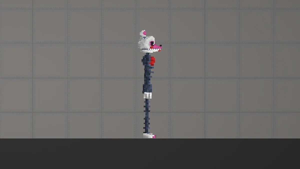 Melon Sandbox gameplay close-up showing Manglev2 from the FNAF 2 Modpack listing