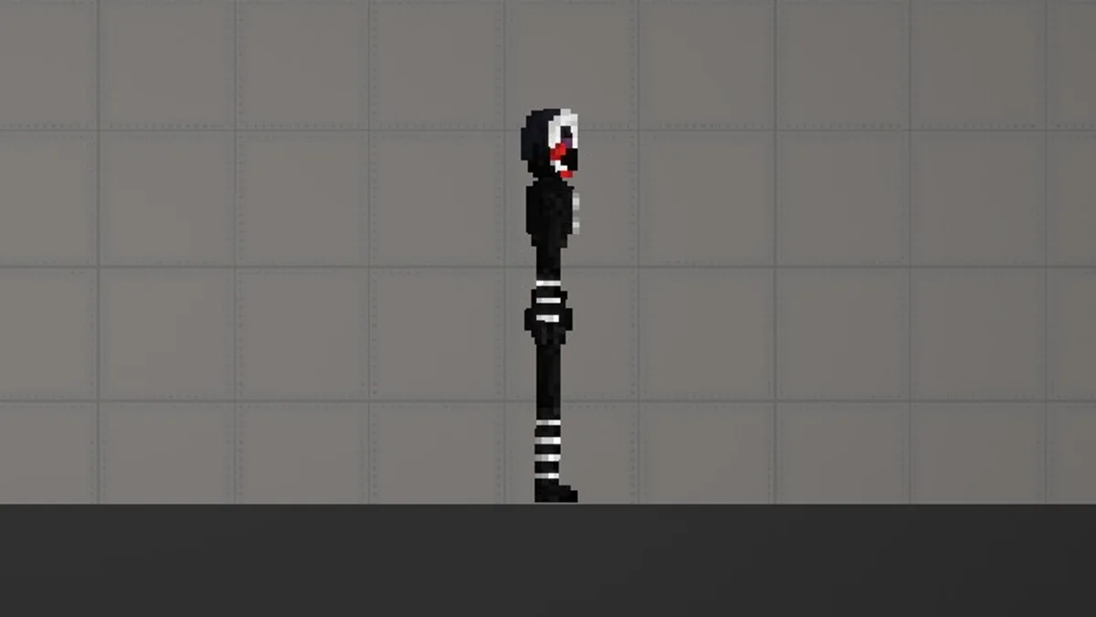 Melon Sandbox gameplay close-up showing Marionette from the FNAF 2 Modpack listing
