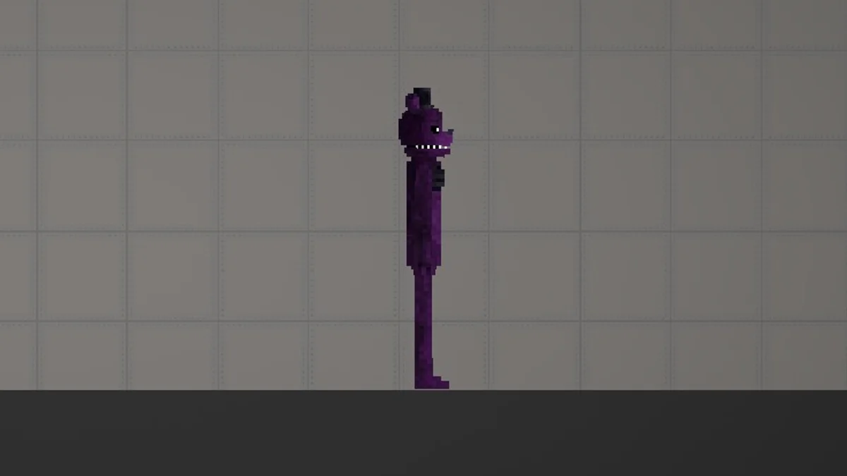 Melon Sandbox gameplay close-up showing Sfreddy from the FNAF 2 Modpack listing