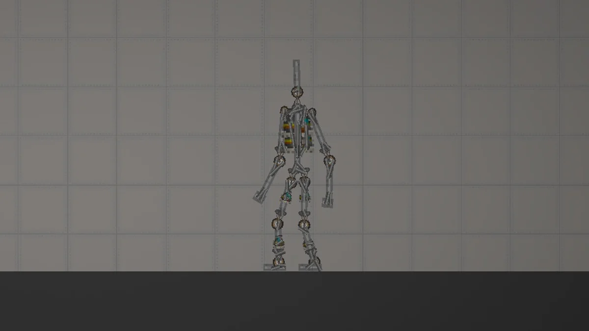 Melon Sandbox gameplay close-up showing FNAF endoskeleton scene from the fnaf Big listing