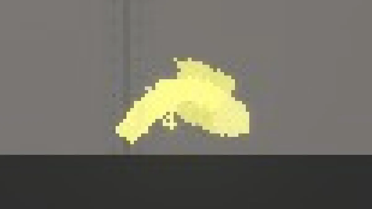 Melon Sandbox gameplay close-up showing Golden Fazer Blaster from the FNAF Security Breach Pack listing
