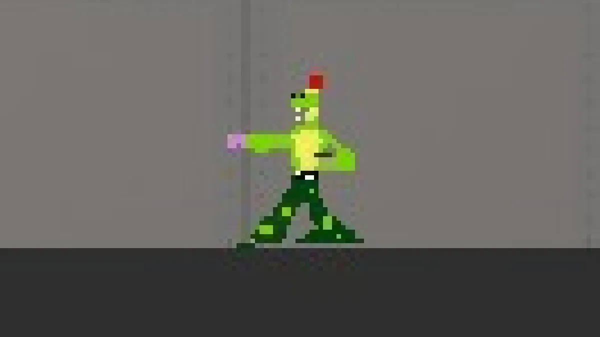 Melon Sandbox gameplay close-up showing Monty Figure from the FNAF Security Breach Pack listing