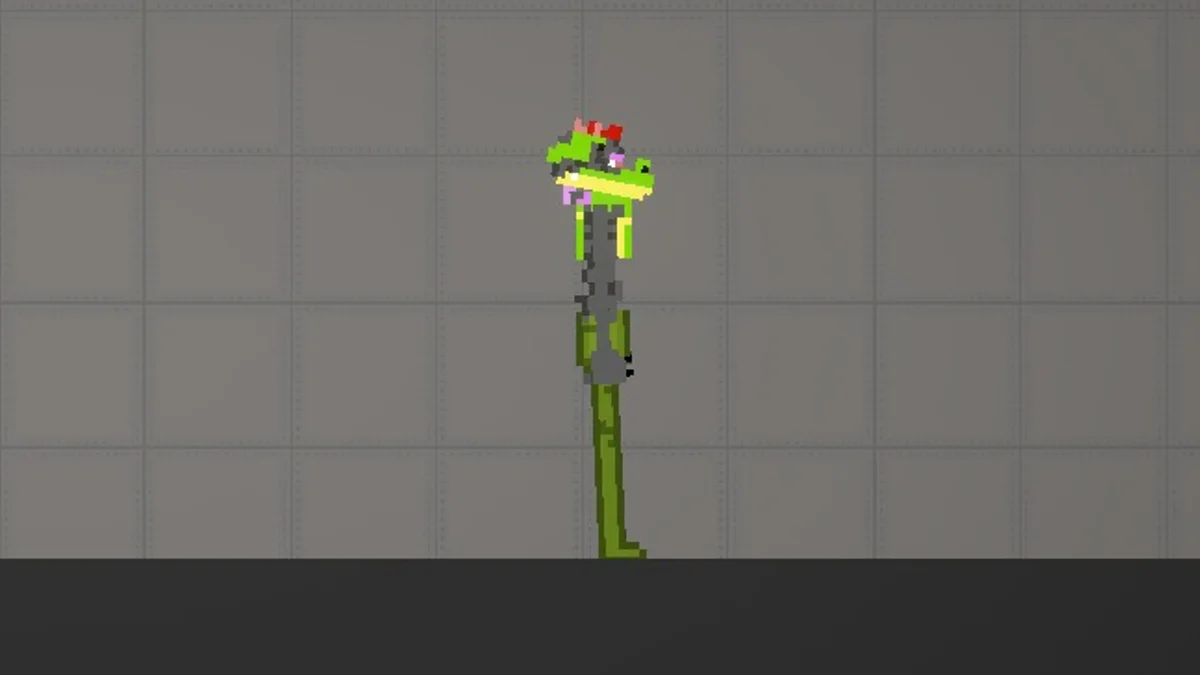 Melon Sandbox gameplay close-up showing Shattered Monty from the FNAF Security Breach Pack listing