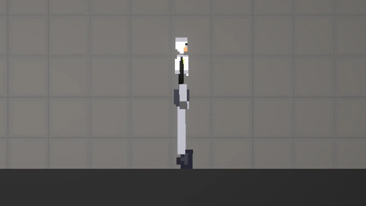 Melon Sandbox gameplay close-up showing Staff Bot from the FNAF Security Breach Pack listing