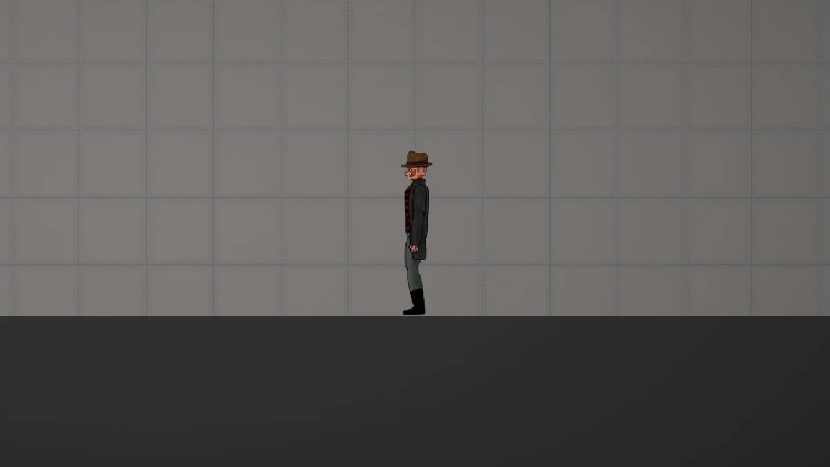 Melon Sandbox gameplay close-up showing Freddy Krueger dark-coat variant from the Jason and Freddy Krueger listing