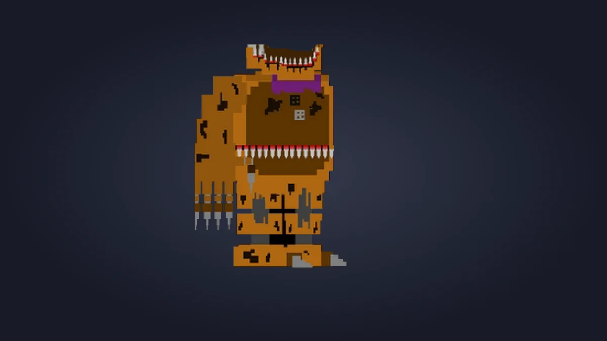 File-provided preview showing Nightmare Fredbear torso from the Nightmare animatronics Melon Sandbox listing