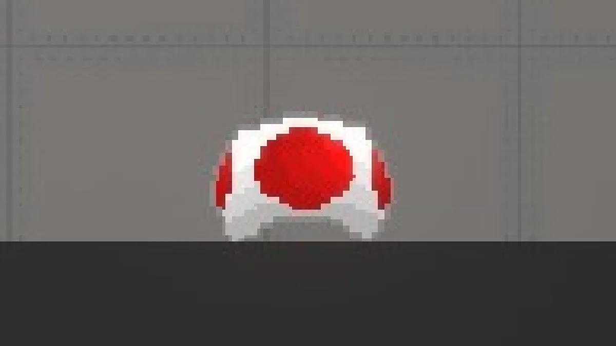 Melon Sandbox gameplay close-up showing Red mushroom from the Red Mushroom and Toad listing