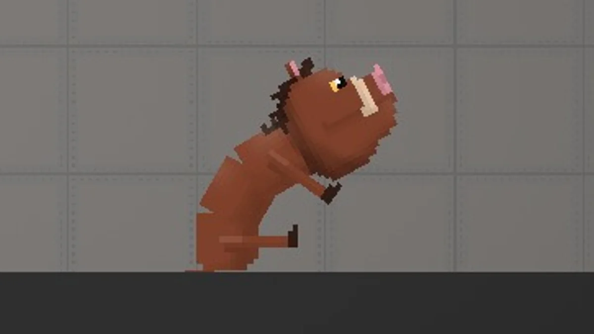 Melon Sandbox gameplay close-up showing Pumbaa from the Timon and Pumbaa listing
