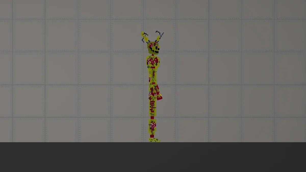 Melon Sandbox gameplay close-up showing Damaged rabbit variant from the William Afton listing