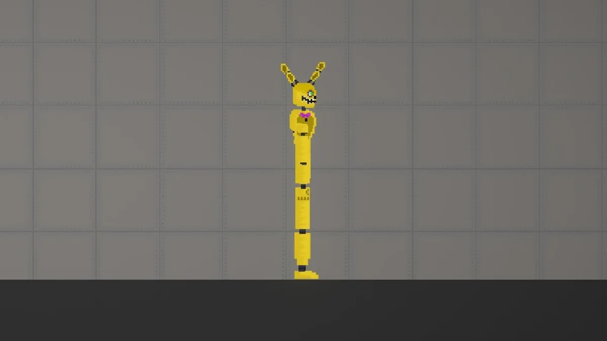 Melon Sandbox gameplay close-up showing Spring Bonnie from the William Afton listing