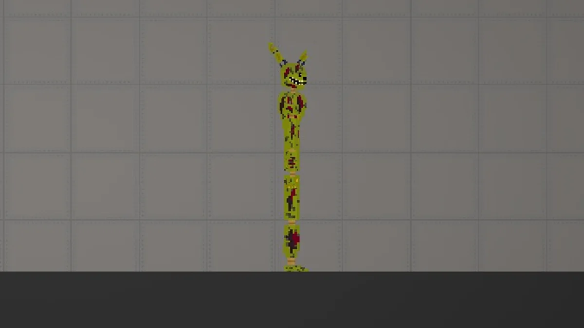 Melon Sandbox gameplay close-up showing Springtrap from the William Afton listing